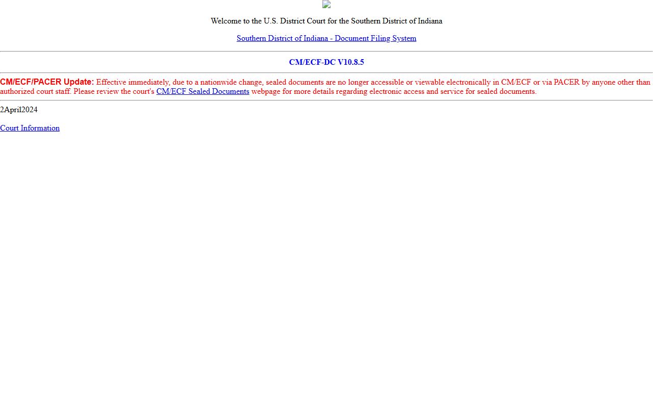 Morgan County arrest records and court charges Southern District CM ECF