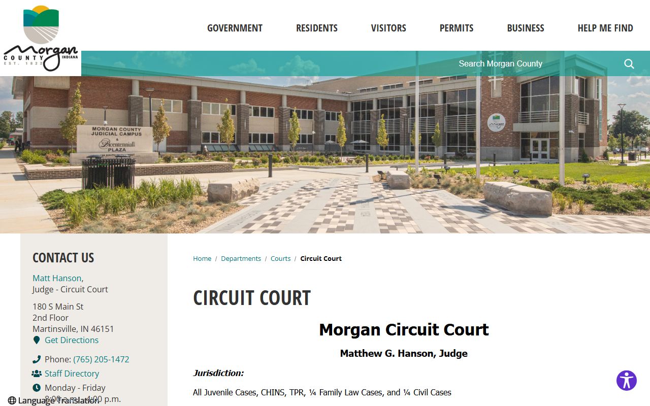 Morgan County court records and Morgan Circuit Court jurisdiction