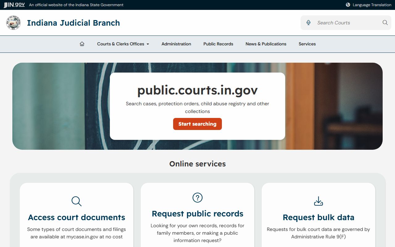 Morgan County court records Indiana judiciary public records source