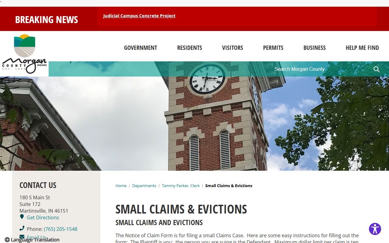 Morgan County court dockets small claims and evictions source