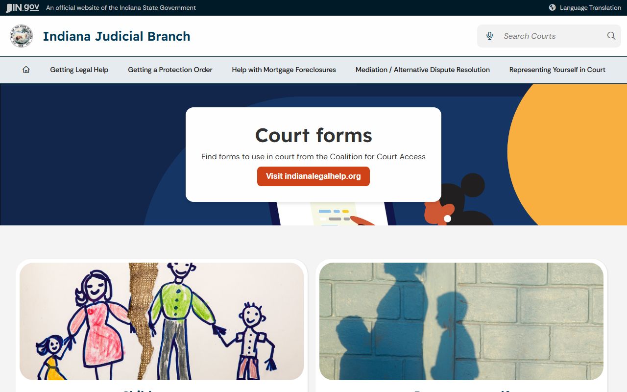 Morgan County court dockets Indiana self-service legal help source