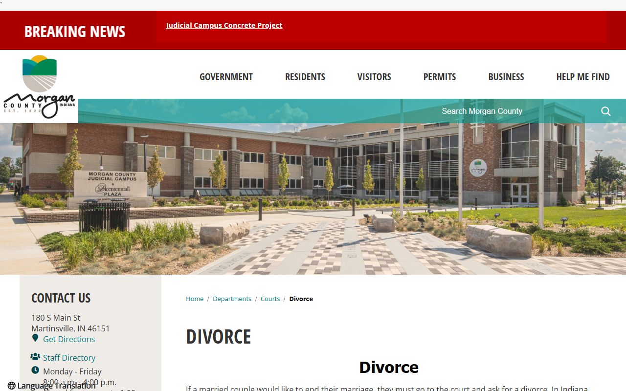 Morgan County divorce records court topic