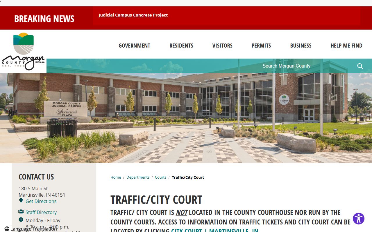 Morgan County traffic court records Traffic City Court topic